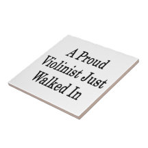 A Proud Violinist Just Walked In Ceramic Tile