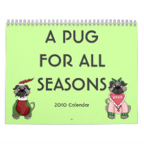 A Pug For All Seasons Wall Calendars