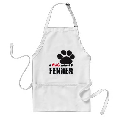 A Pug Named Fender Apron by apugnamedfender