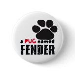 A Pug Named Fender Logo Pins