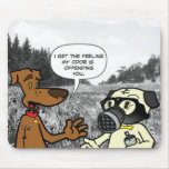 A Pug Named Fender Mousepad - Gas Face