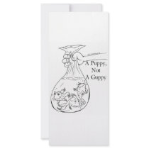 A Puppy, Not a Guppy bag of guppies rack cards