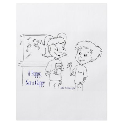 A Puppy, Not a Guppy tank Custom Flyer by 4RV_Publishing