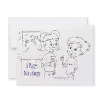 A Puppy, Not a Guppy tank invitations