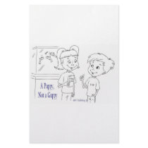 A Puppy, Not a Guppy tank stationery
