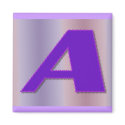A purple monogram magnets by DonnaGrayson A purple monogram magnets