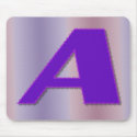 A purple monogram mousepads by DonnaGrayson A purple monogram mousepads