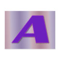 A purple monogram postcards by DonnaGrayson A purple monogram postcards