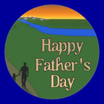 A Quiet Father & Son Walk stickers