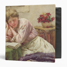 A Quiet Read Vinyl Binder