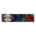 A Rainbow of Butterflies fairy Art Print