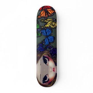 A Rainbow Of Butterflies Fairy Skateboard skateboard