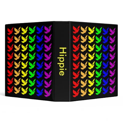 A Rainbow Of Doves 3 Ring Binders by kchippie