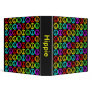 A Rainbow Of Peace Signs Binder