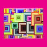 A Rainbow of Squares Post Cards