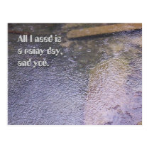 A Rainy Day, and You postcards