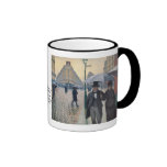 A Rainy Day in Paris by Gustave Caillebotte Mug