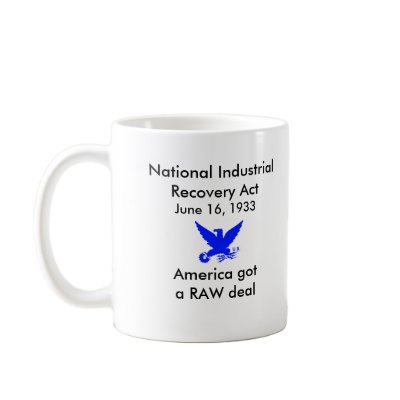 A Raw Deal - Blue Eagle Mug by SlashAndBurn
