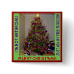 A Real Christmas Tree Button