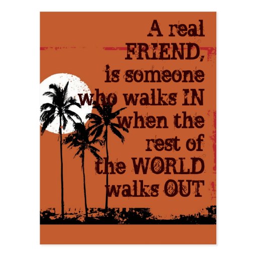 A Real Friend Post Cards
