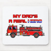 A Real Hero - Fireman mousepads by Kids_Ink A Real Hero - Fireman mousepads