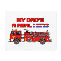 A Real Hero - Fireman postcards
