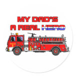 A Real Hero - Fireman Stickers