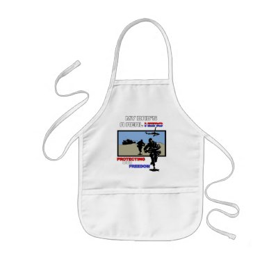A Real Hero -  Military Apron by Kids_Ink