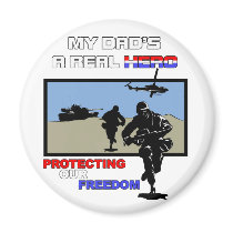 A Real Hero -  Military magnets