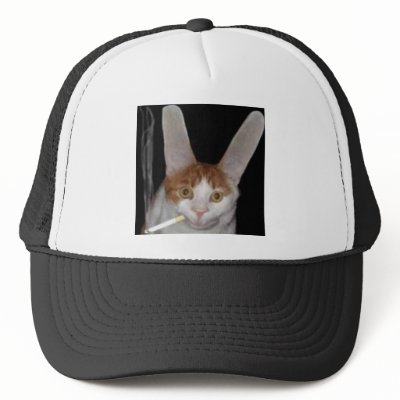 A real live cabbit trucker hats by angelprincex3