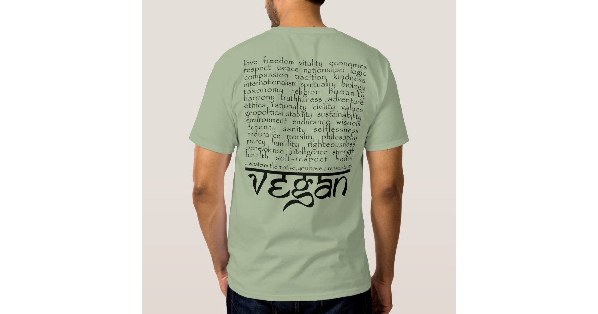 t shirt go vegan