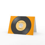 A RECORD BIRTHDAY PHOTO INVITE GREETING CARD