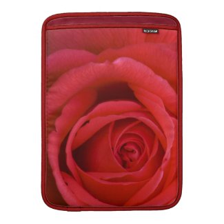A Red Rose Up Close MacBook Sleeves