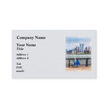 A Relaxing Day For Fishing business cards