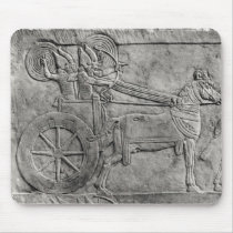 A relief depicting the Assyrian army in battle Mousepads
