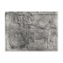 A relief depicting the Assyrian army in battle Postcard