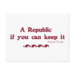 A Republic if you can keep it Post Card