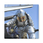 A rescue drill is performed on the flight deck magnet