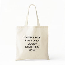 A reusable grocery bag
