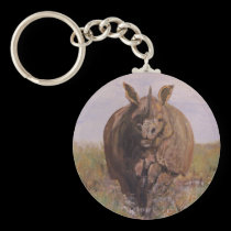 "A Rhino Moment" Keychain keychains