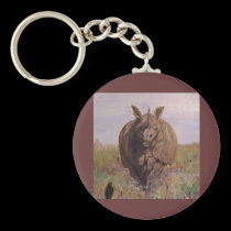 "A Rhino Moment" Keychain II keychains