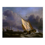 A Rising Gale by Willem Van de Velde the Younger Post Cards