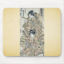 A risque version of the tale of Akisame Ukiyoe Mouse Pad