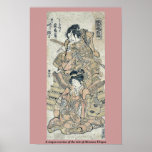 A risque version of the tale of Akisame Ukiyoe Print