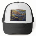 A River in Autumn hats