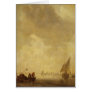 A River Scene, with Fishermen Laying a Net, 1638 Greeting Card