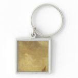 A River Scene, with Fishermen Laying a Net, 1638 Keychain
