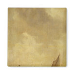 A River Scene, with Fishermen Laying a Net, 1638 Fridge Magnet