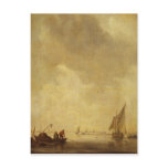 A River Scene, with Fishermen Laying a Net, 1638 postcards