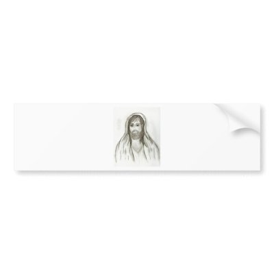 A Robed Jesus Bumper Sticker by BlayzeInk